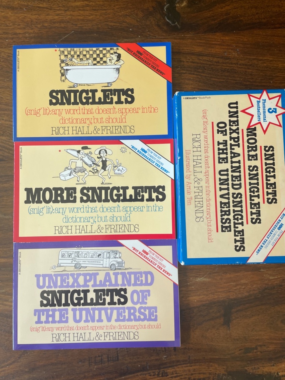 3 SNIGLETS BOOKS Sniglets + More + Unexplained Sniglets of Universe (Boxed Set)